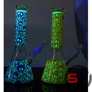 THE SCREAM GLASS BEAKER WATER PIPE 10inch
